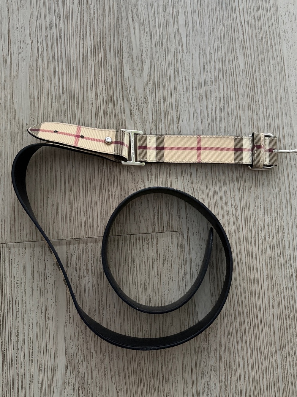Burberry Plaid Belt